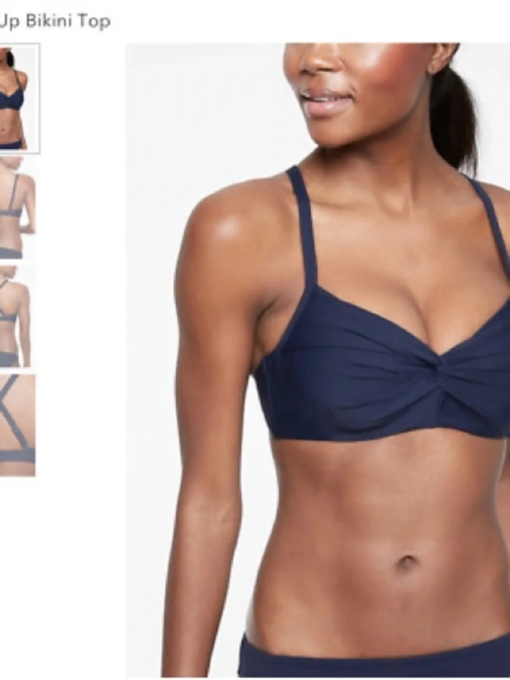 NWT ATHLETA TWIST UP BIKINI TOP - Picture 7 of 10